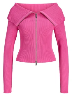 Sale JJXX Edith Zipper Cardigan, , XS Fiji Flower