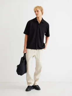 Woodbird Eik Linen Bukser, , L* Bukser & Chinos