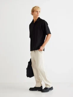 Woodbird Eik Linen Bukser, , L* Bukser & Chinos