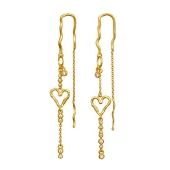 New Maanesten Eliori Øreringe, Gold Plated