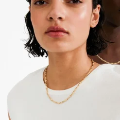 Online Pilgrim Eliyah Halskæde, , 38+15 cm Gold Plated