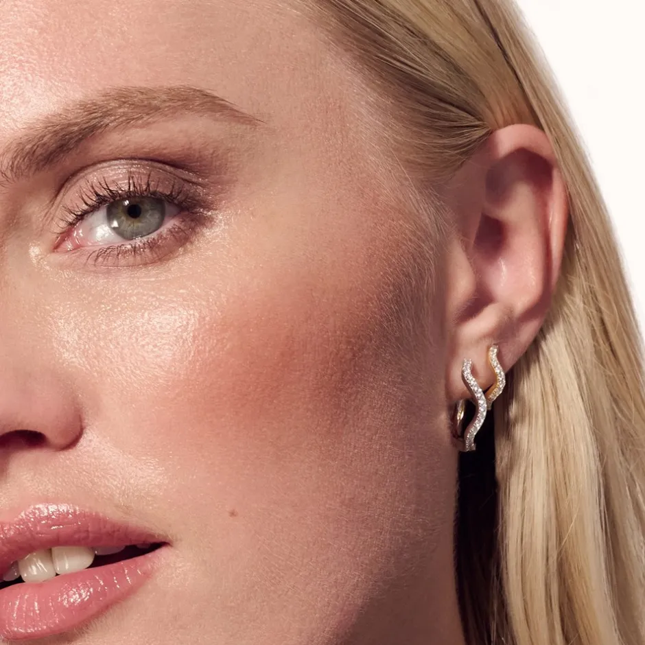 Sif Jakobs Jewellery Ellera Waves Medio Øreringe,*Dame Øreringe
