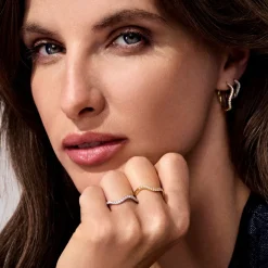 Sif Jakobs Jewellery Ellera Waves Medio Øreringe,*Dame Øreringe