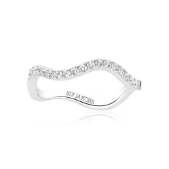Sif Jakobs Jewellery Ellera Waves Ring, , 56*Dame Ringe