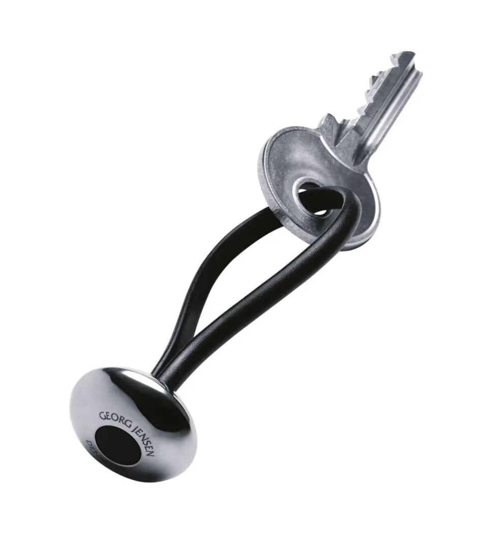 Georg Jensen Ellipse Nøglering, Rustfrit Stål*Dame Tilbehør
