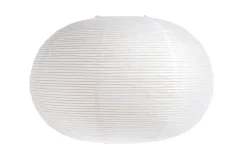 Best HAY Ellipse Rispapir Lampeskærm, , Ø70 cm Hvid