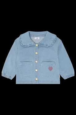 Hust & Claire Ely Dotty Denimjakke, , 116 cm*Børn Overtøj
