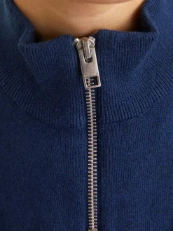 Jack & Jones Junior Emil Half Zip Striktrøje, , 164 cm*Børn Strik & Sweatshirts
