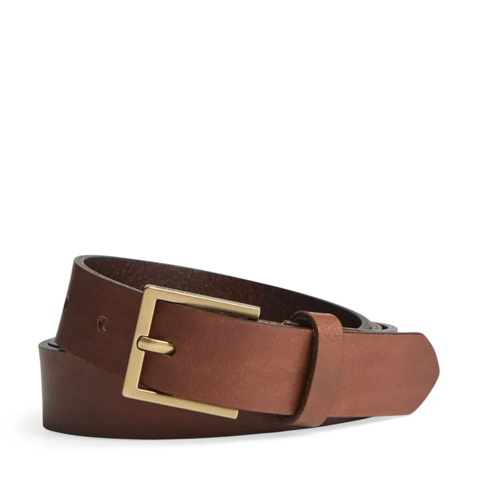 Markberg Emira Bælte, , 95 cm Cognac/Gold