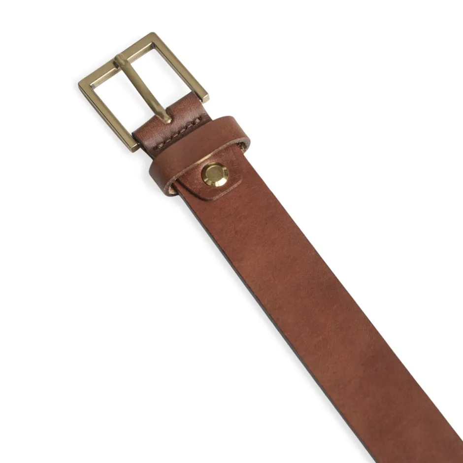 Markberg Emira Bælte, , 95 cm Cognac/Gold