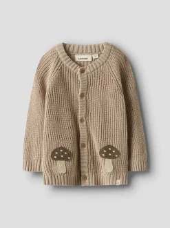 Discount Lil' Atelier Emlen Cardigan, Oxford, 110 cm Oxford Tan