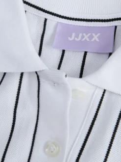 Discount JJXX Emma Polo Kjole, , M Bright White