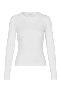 Envii Enally Langærmet T-shirt, , M Bright White