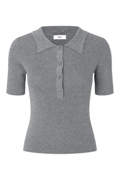 Best Envii Enicy Strikbluse, , S Asphalt Silver