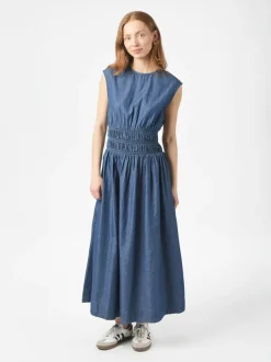 Discount Neo Noir Esmy Denim Kjole, , 38 Blue