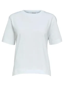 Sale Selected Women Essential Boxy T-shirt, , M Hvid