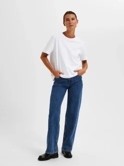 Sale Selected Women Essential Boxy T-shirt, , M Hvid