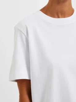 Sale Selected Women Essential Boxy T-shirt, , M Hvid