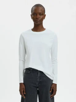 Selected Women Essential Langærmet T-shirt, , L*Dame T-Shirts & Toppe