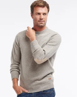 Barbour Essential Patch Crew Striktrøje, , XL* Strik