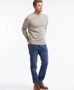 Barbour Essential Patch Crew Striktrøje, , XL* Strik