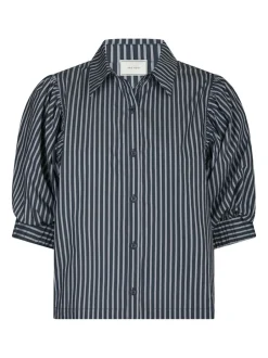 Hot Neo Noir Etta Stripe Skjorte, , 40 Navy
