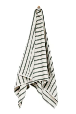 Best Høie Everyday Stripe Håndklæde, 7034188702633 50x90 cm Nordic Green