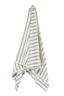 Hot Høie Everyday Stripe Håndklæde, , 70x140 cm Aqua