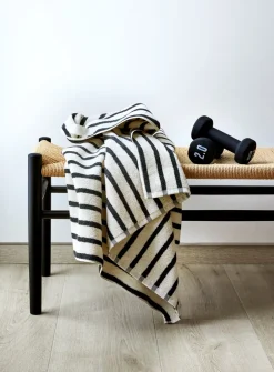 Best Høie Everyday Stripe Håndklæde, , 70x140 cm Antracit