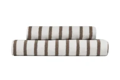 New Høie Everyday Stripe Håndklæde, , 70x140 cm Beige