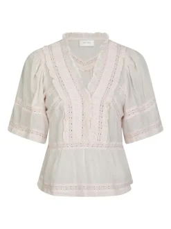 Clearance Neo Noir Evienne S Voile Top, , 36 Light Pink