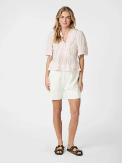 Clearance Neo Noir Evienne S Voile Top, , 36 Light Pink