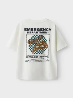 Name It Fabian T-shirt, , 146-152 cm Cloud Dancer