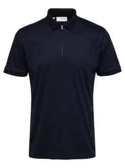 Selected Homme Fave Zip Polo, , XL* T-Shirts & Poloer