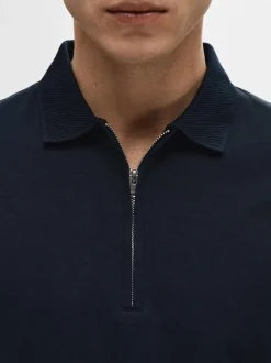 Selected Homme Fave Zip Polo, , XL* T-Shirts & Poloer