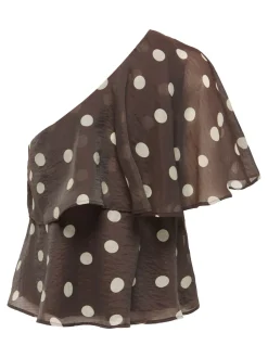 Outlet JDY Fay One-shoulder Top, , S Chocolate Torte