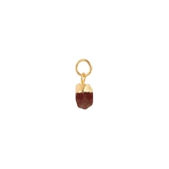 Best House Of Vincent Fødselssten Vedhæng, Juli Deep Red/Gold