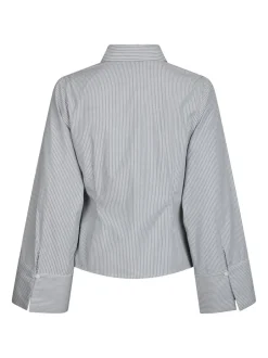 Neo Noir Fenli Striped Skjorte, , 38 Grey