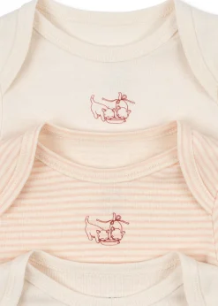 Fanga Fontana Fio Stripe 3-pak Body, , 86 cm Blush Mix