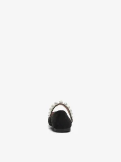 New ONLY Fiola Pearl Ballerinasko, , 36 Black