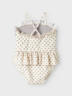 New Lil' Atelier Fiona Badedragt, , 110 cm Turtledove