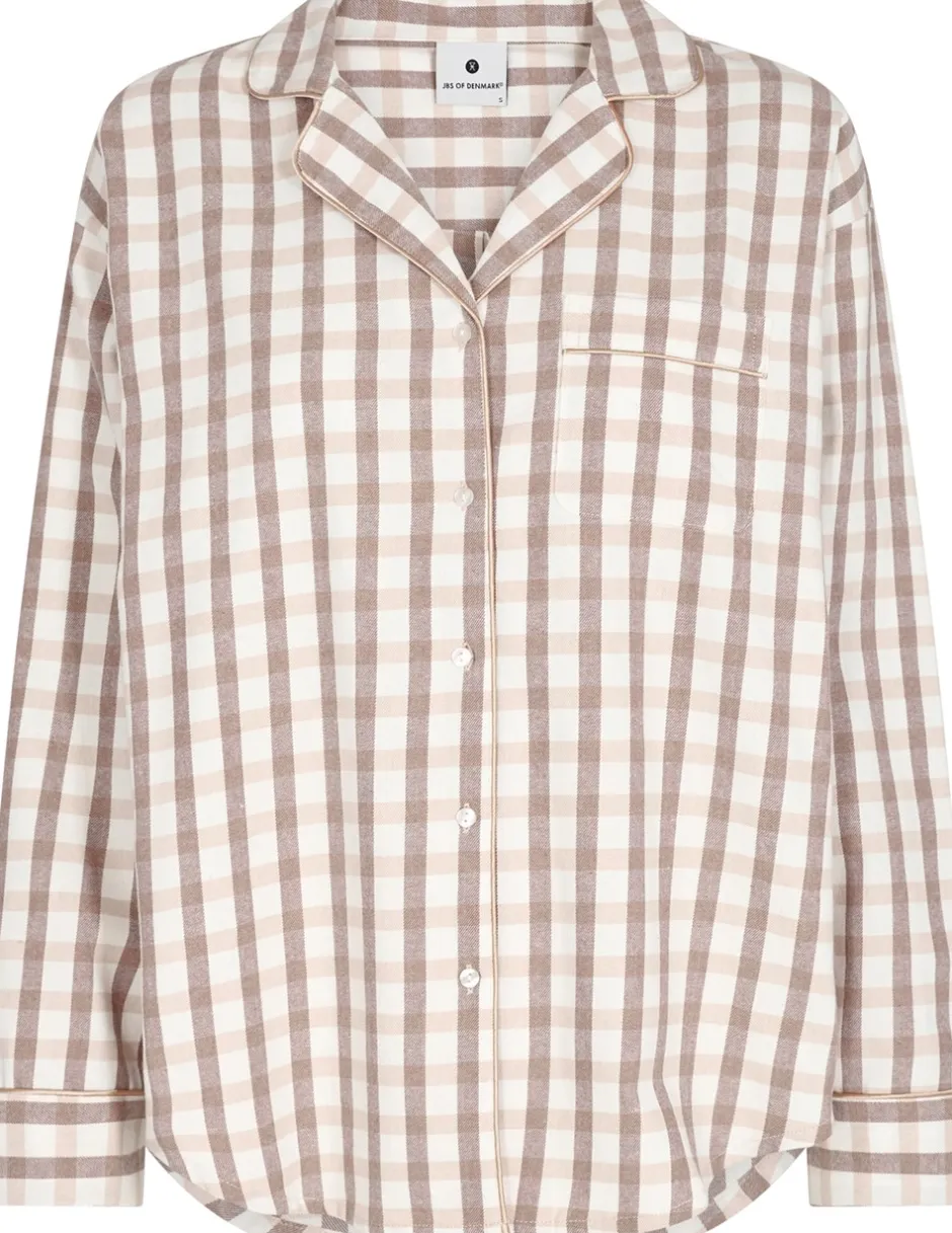 JBS Flannel Pyjamasskjorte, , XL*Dame Loungewear