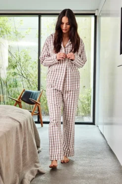 JBS Flannel Pyjamasskjorte, , XL*Dame Loungewear