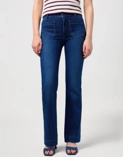 Wrangler Flare Jeans, , W28/L30*Dame Jeans