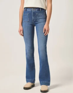 Discount Wrangler Flare Jeans, , W32/L32 Raven