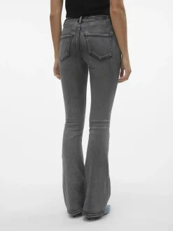 Hot Vero Moda Flash Flared Jeans, , XL/L32 Medium Grey Denim