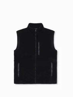 Hot 7 DAYS Active Fleece Vest, , M Black