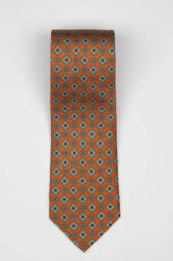 Online AN IVY Floral Cube Silk Slips, Orange Green Red