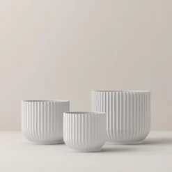 Clearance Lyngby Porcelæn Flowerpot Urtepotteskjuler, S Hvid