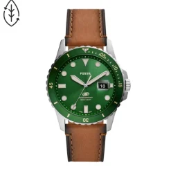 New Fossil Blue FS5946 Herreur, , 42 mm Stål/Grøn